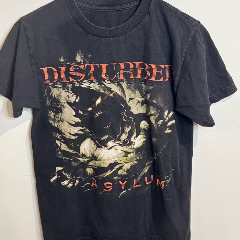 Disturbed Asylum Concert T-Shirt Extra Small Black